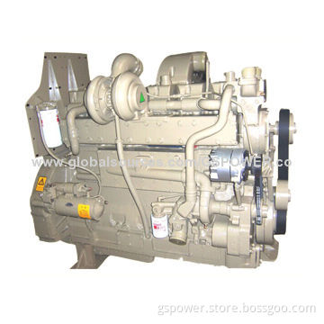 24V electric motor starters, in-line, 6-cylinders, turbocharged marine engine for generator